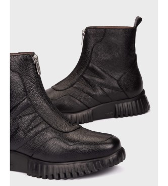 Wonders Botins de Couro Wild preto