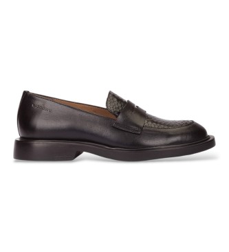 Wonders Mocassins en Cuir Oregon noir