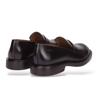 Wonders Mocassins en Cuir Oregon noir
