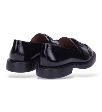 Wonders Mocassins en Cuir Lack noir