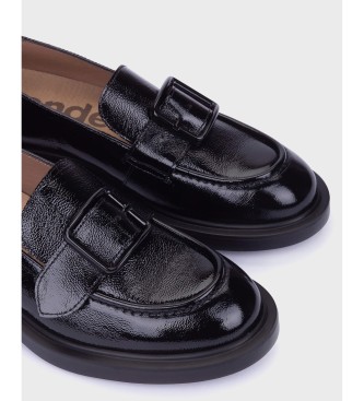 Wonders Mocassins en Cuir Lack noir