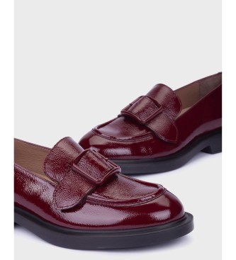 Wonders Mocassins en Cuir Lack bordeaux