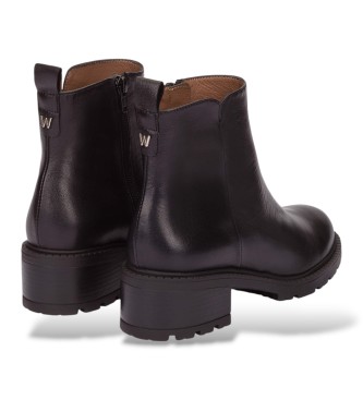 Wonders Botinas de Couro Alice preto