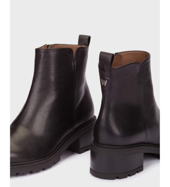 Wonders Botinas de Couro Alice preto