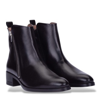 Wonders Bonjour 10 Lederstiefeletten schwarz