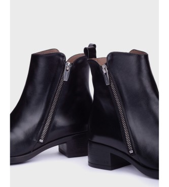 Wonders Bonjour 10 Lederstiefeletten schwarz