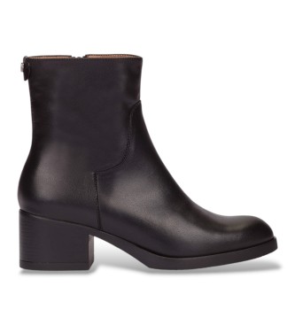 Wonders Botins de Couro Isy preto