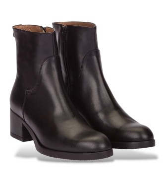 Wonders Botins de Couro Isy preto
