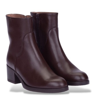 Wonders Botas de couro Isy grená