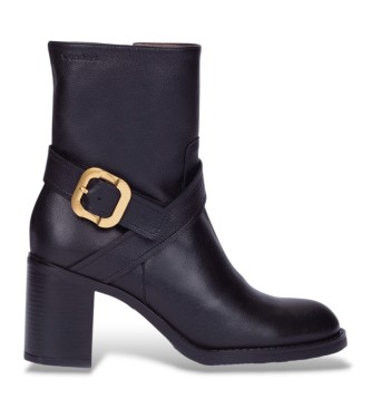 Wonders Botins de Couro Alice preto