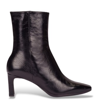 Wonders Botins de Couro Talis preto