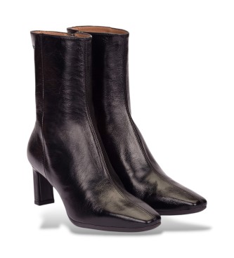 Wonders Botins de Couro Talis preto