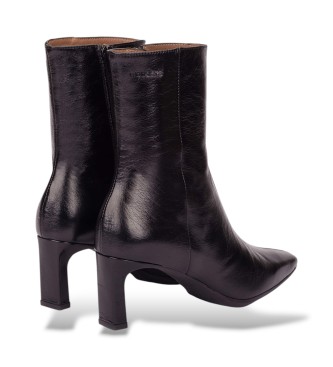Wonders Botins de Couro Talis preto