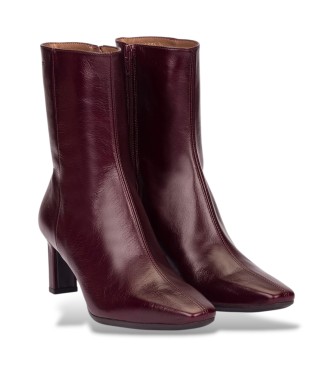 Wonders Botins de Pele Talis grená