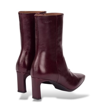 Wonders Botins de Pele Talis grená
