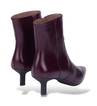 Wonders Botins de Pele Talis grená