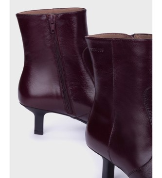 Wonders Botins de Pele Talis grená