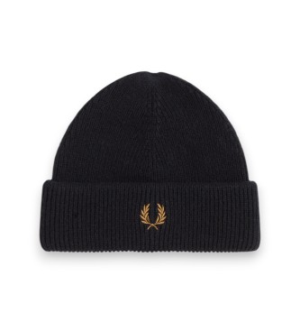 Fred Perry Bonnet classique en laine noir