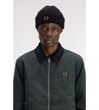 Fred Perry Bonnet classique en laine noir