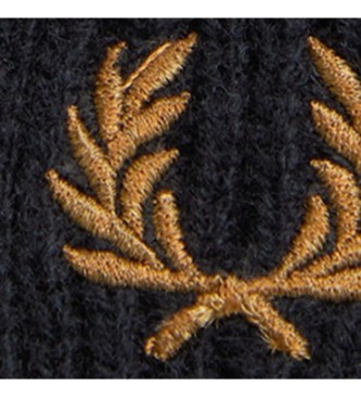 Fred Perry Écharpe classique en laine noire