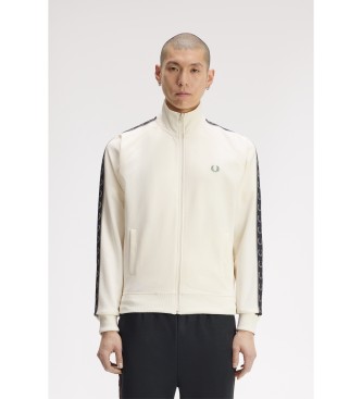 Fred Perry Tracksuit jacket with contrasting beige sports tape