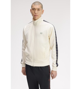 Fred Perry Tracksuit jacket with contrasting beige sports tape