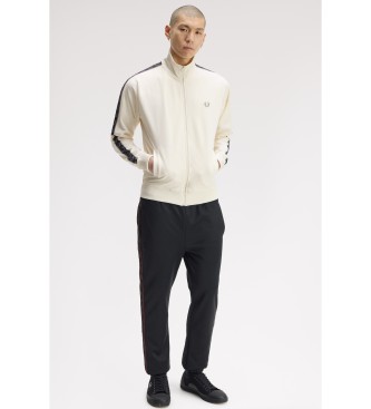 Fred Perry Tracksuit jacket with contrasting beige sports tape