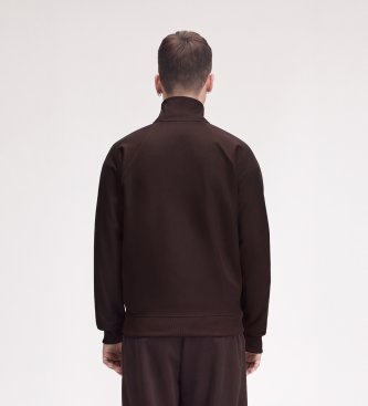 Fred Perry Trainingsjacke mit kontrastierendem braunem Sportband