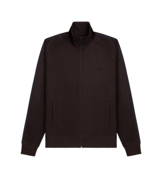 Fred Perry Trainingsjacke mit kontrastierendem braunem Sportband