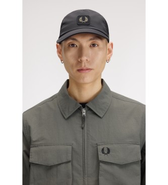 Fred Perry Casquette en nylon effet froissé noir