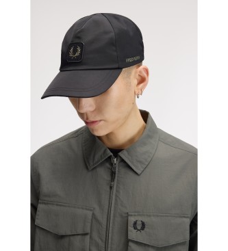 Fred Perry Casquette en nylon effet froissé noir
