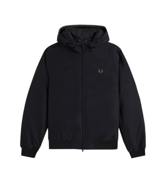 Fred Perry Giacca con cappuccio Brentham nero