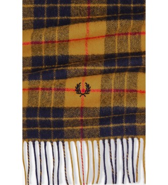 Fred Perry Écharpe en laine d'agneau beige