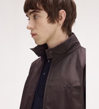 Fred Perry Giacca Harrington marrone scuro