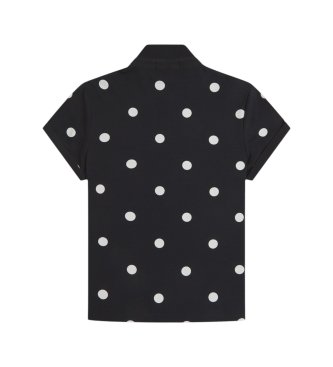 Fred Perry Black polka dot polo shirt