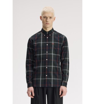 Fred Perry Green tartan poplin shirt