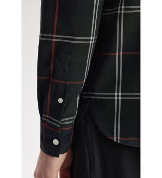 Fred Perry Green tartan poplin shirt
