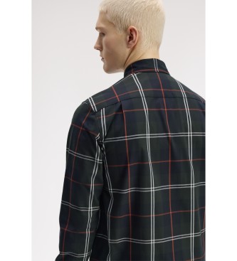 Fred Perry Green tartan poplin shirt
