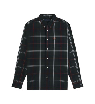Fred Perry Green tartan poplin shirt