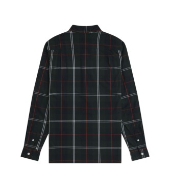 Fred Perry Green tartan poplin shirt