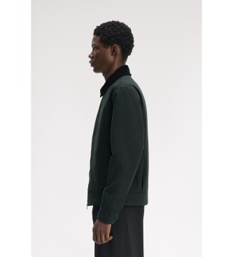 Fred Perry Dark green cotton Caban jacket