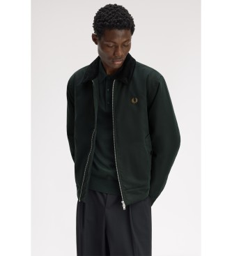 Fred Perry Dark green cotton Caban jacket