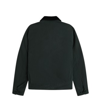 Fred Perry Dark green cotton Caban jacket