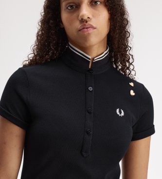 Fred Perry Polo mit schwarzer Paspel
