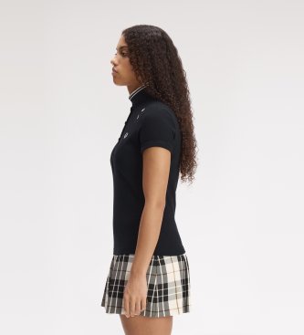 Fred Perry Polo mit schwarzer Paspel