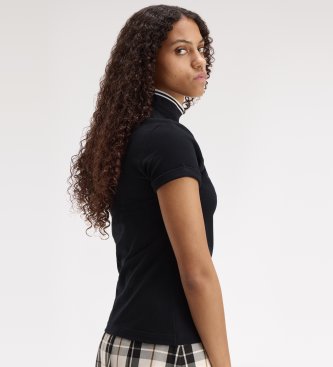 Fred Perry Polo mit schwarzer Paspel