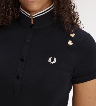 Fred Perry Polo mit schwarzer Paspel