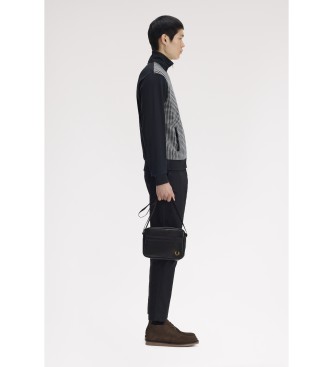 Fred Perry Classic crossbody bag in a bolder black tone