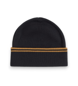 Fred Perry Bonnet en laine mérinos noir