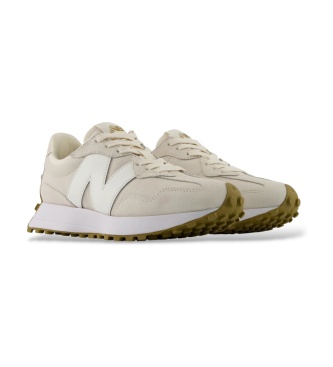 New Balance Sneakers i skinn 327 beige